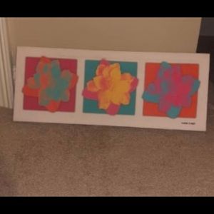 Floral colorful wall art